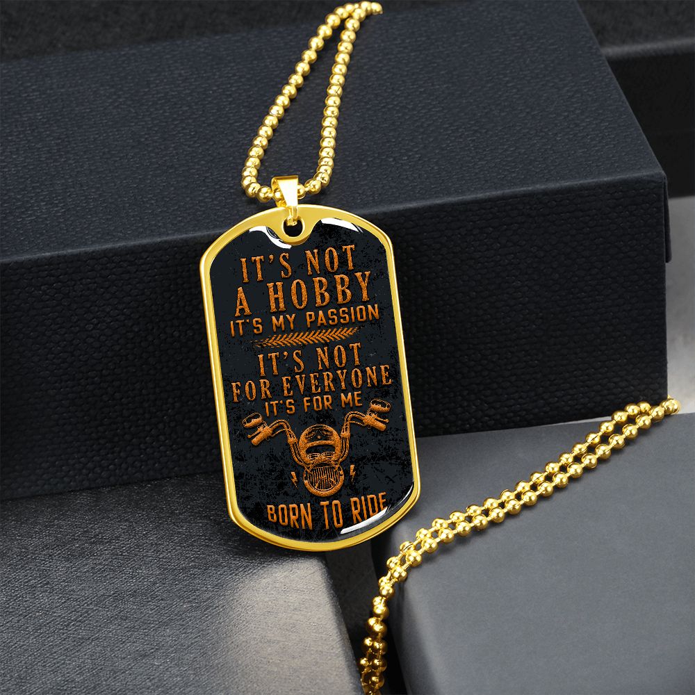 Born To Ride - Motorcycle Dog Tag