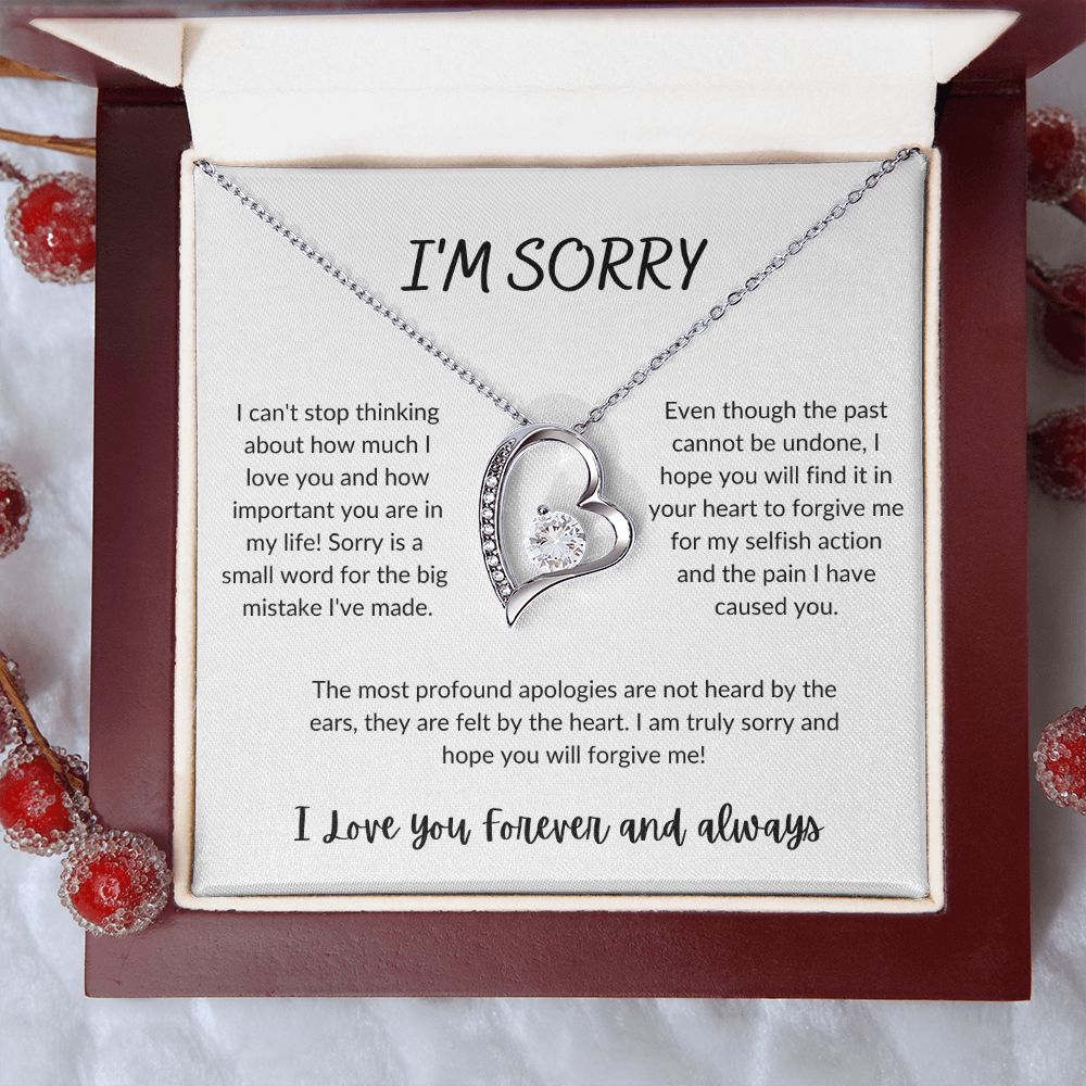 I'm Sorry - Forever Love Necklace