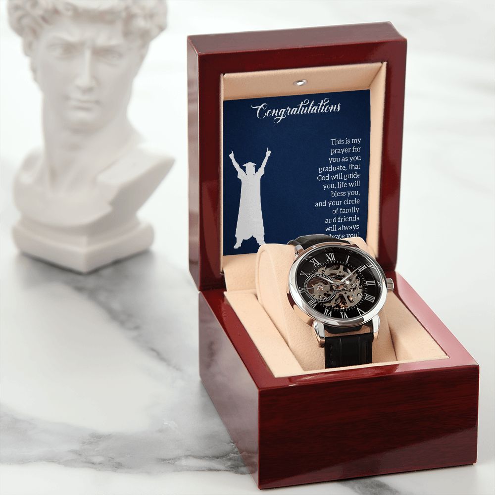 Men's Openwork Watch - Graduation - Prayer