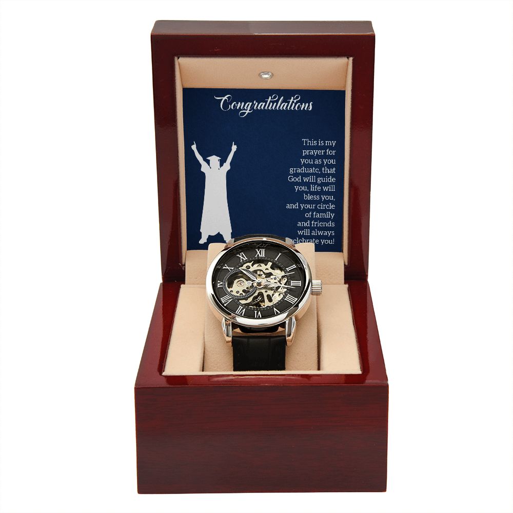 Men's Openwork Watch - Graduation - Prayer