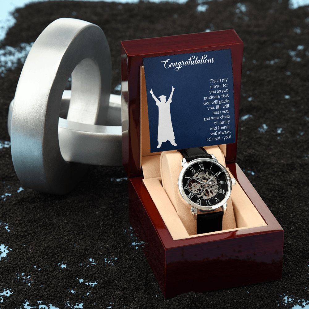 Men's Openwork Watch - Graduation - Prayer