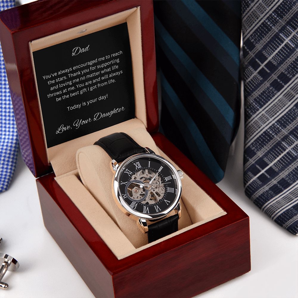 Men's Openwork Watch - To My Dad