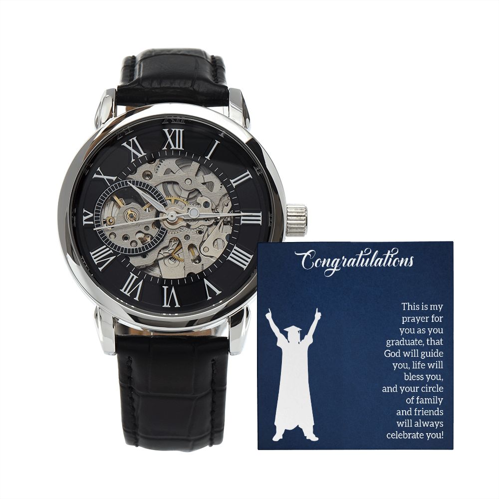 Men's Openwork Watch - Graduation - Prayer