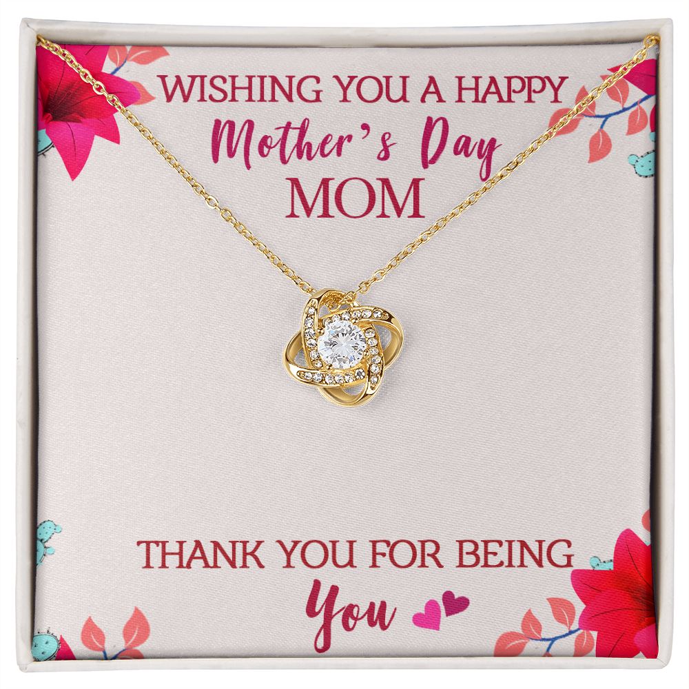 Love Knot Necklace - To Mom - Mother's Day