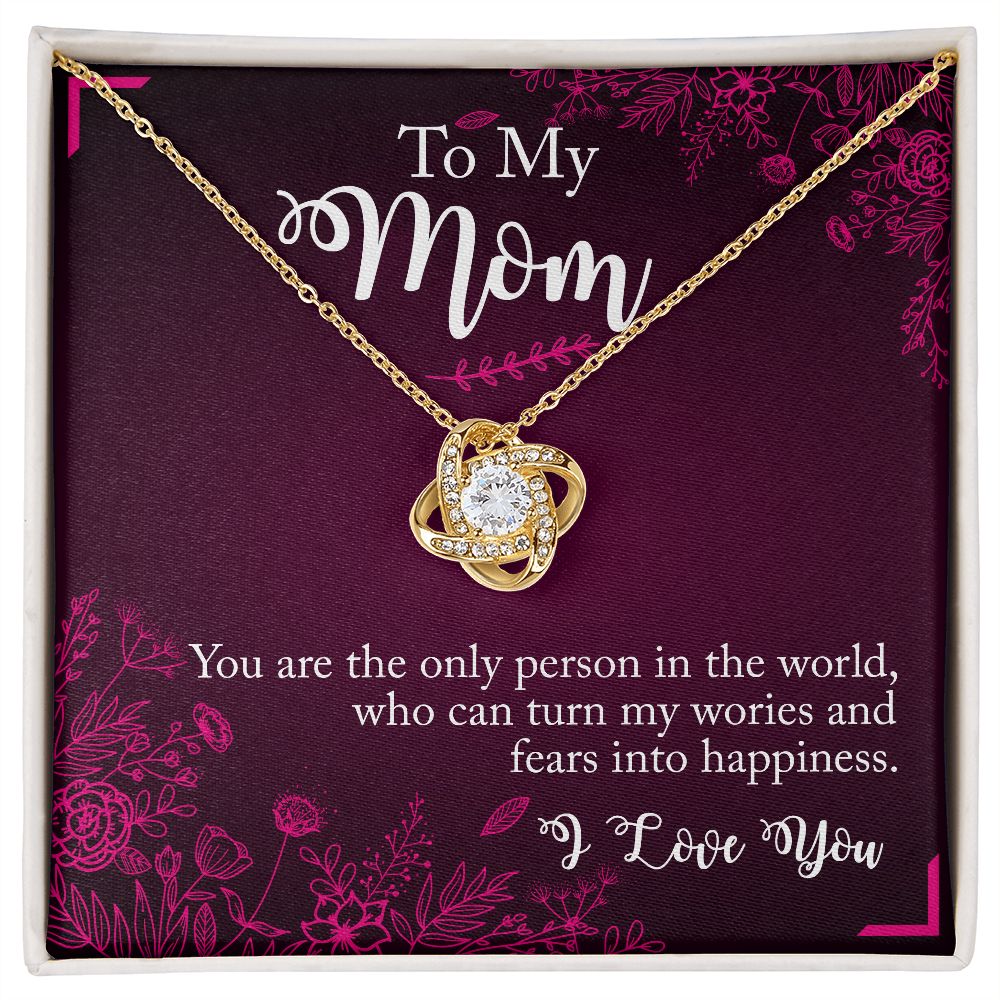 Love Knot Necklace - To Mom - You are