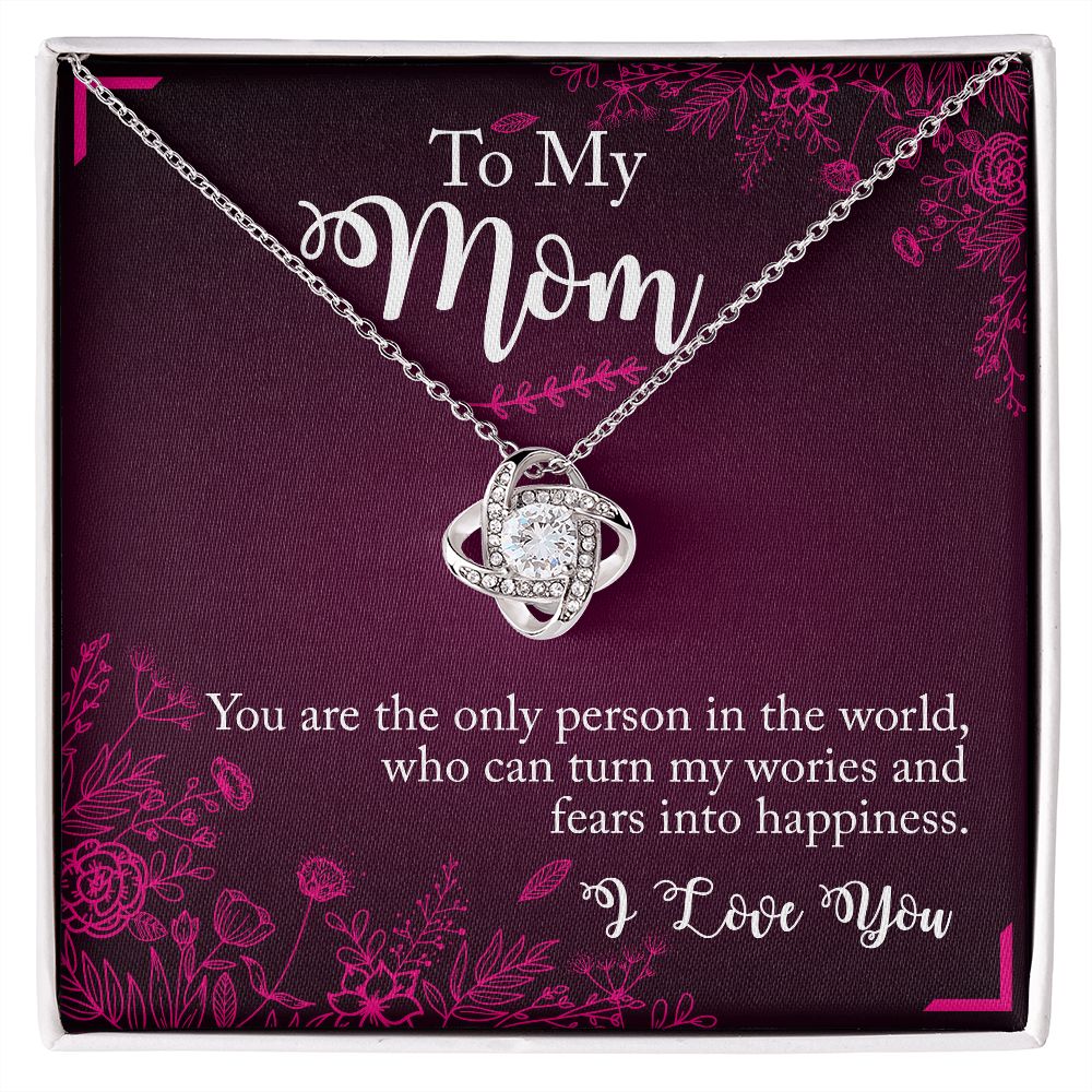 Love Knot Necklace - To Mom - You are
