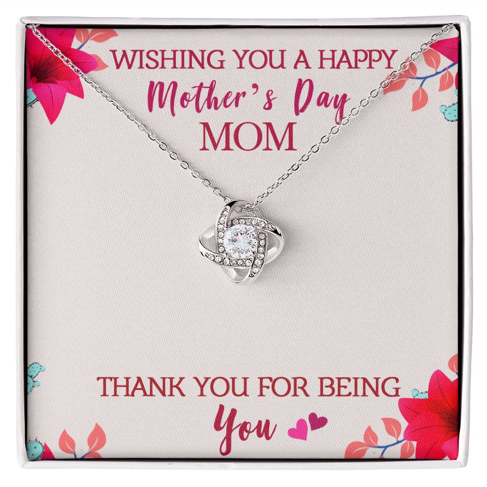 Love Knot Necklace - To Mom - Mother's Day
