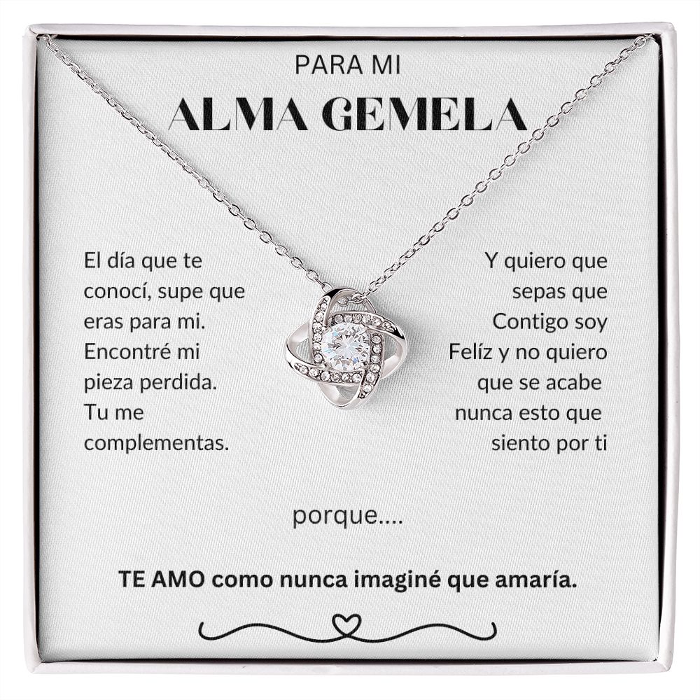 Para Mi Alma Gemela - Love Knot Necklace - Español