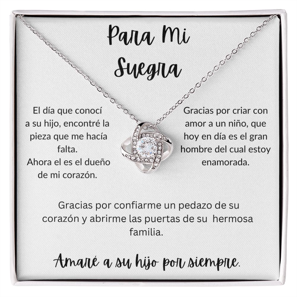 Para Mi Suegra - Love Knot Necklace - Español