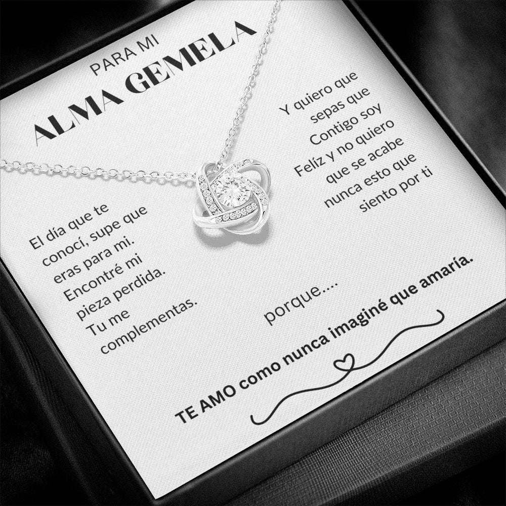 Para Mi Alma Gemela - Love Knot Necklace - Español
