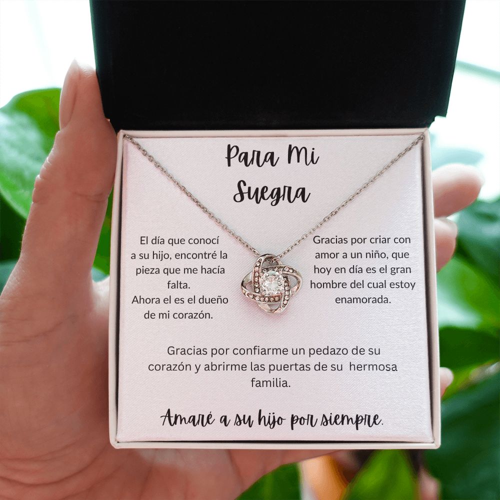 Para Mi Suegra - Love Knot Necklace - Español