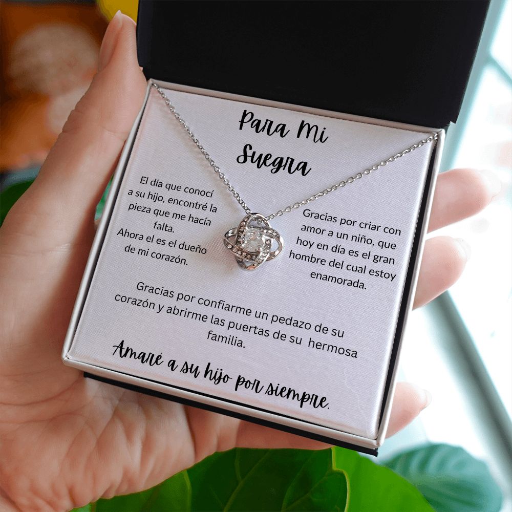 Para Mi Suegra - Love Knot Necklace - Español
