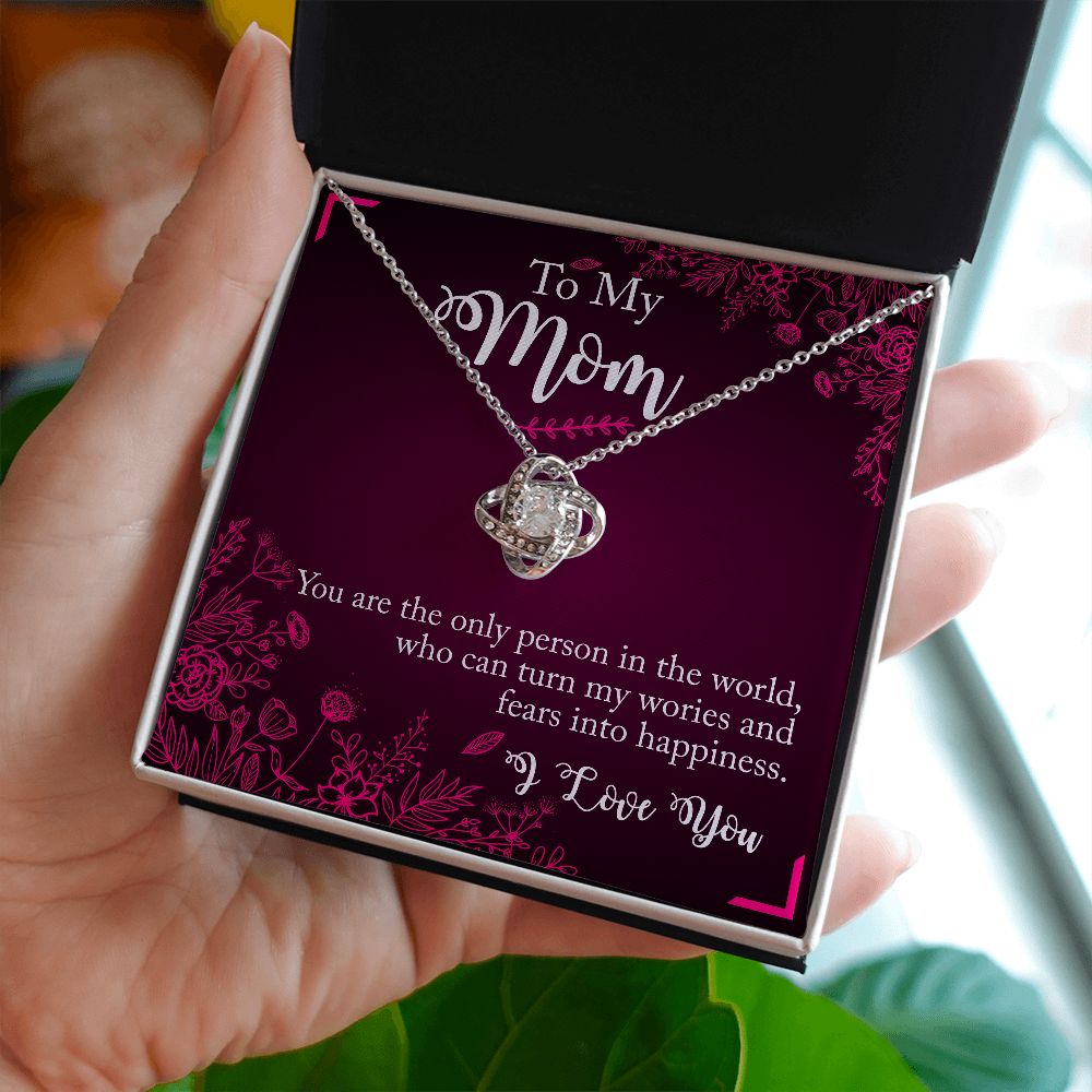 Love Knot Necklace - To Mom - You are