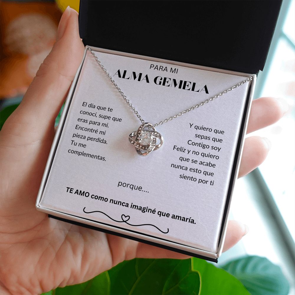 Para Mi Alma Gemela - Love Knot Necklace - Español