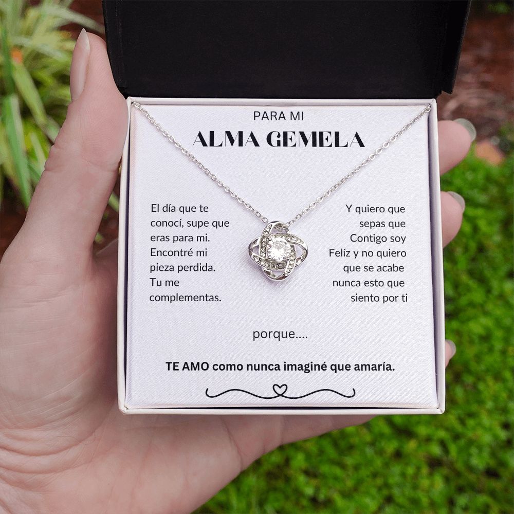 Para Mi Alma Gemela - Love Knot Necklace - Español