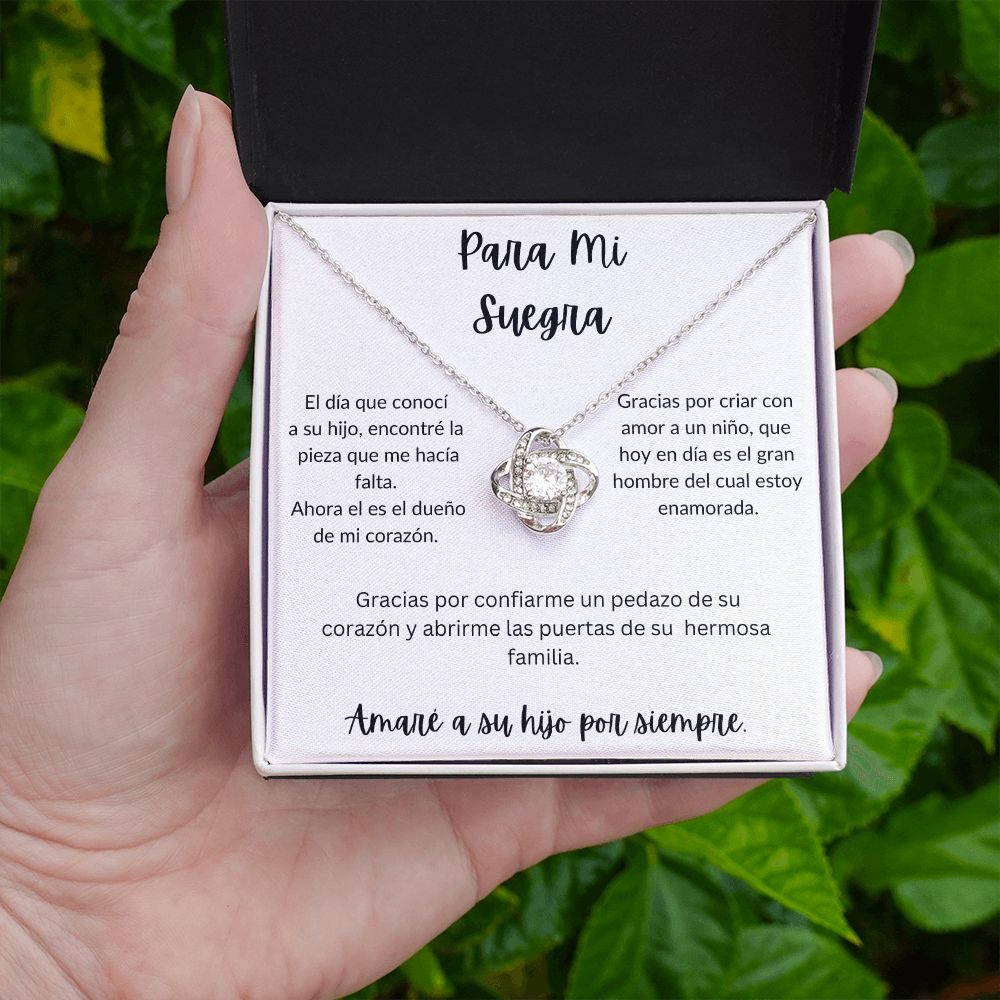 Para Mi Suegra - Love Knot Necklace - Español