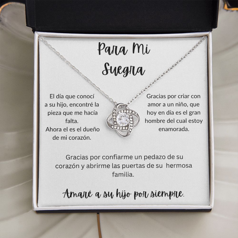 Para Mi Suegra - Love Knot Necklace - Español