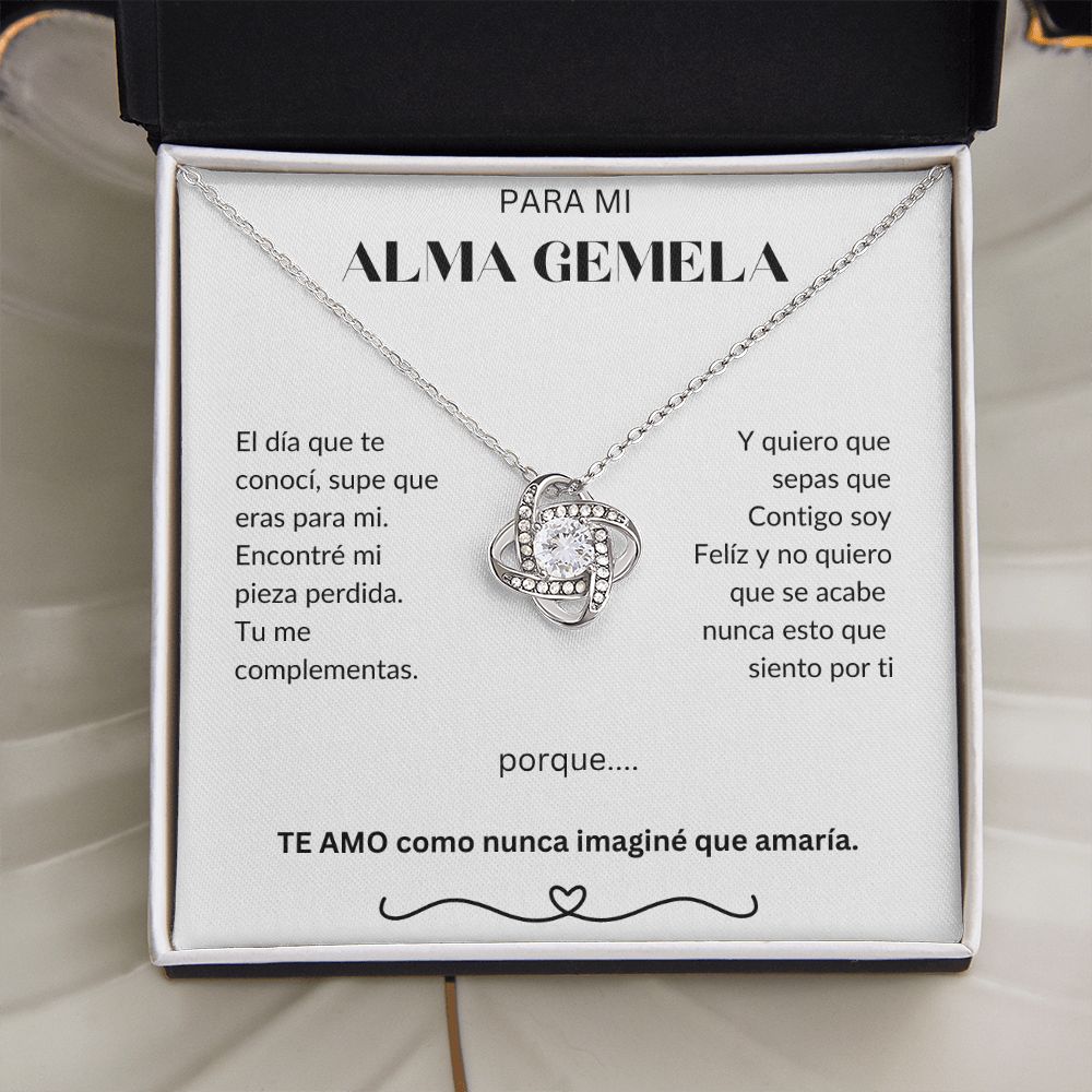 Para Mi Alma Gemela - Love Knot Necklace - Español