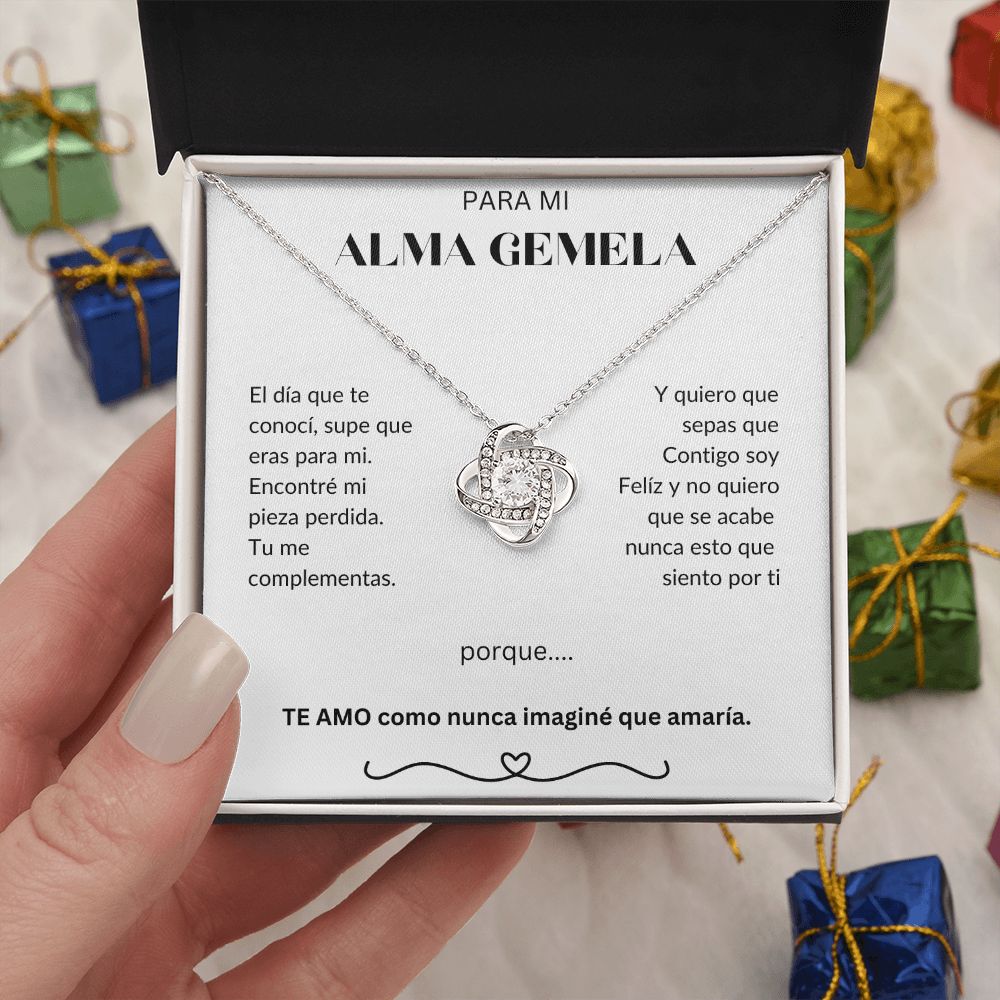 Para Mi Alma Gemela - Love Knot Necklace - Español