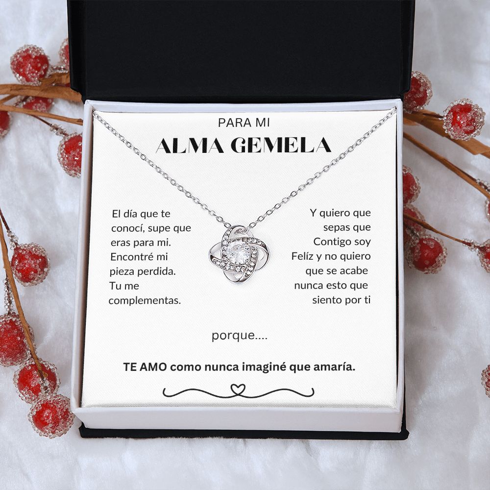 Para Mi Alma Gemela - Love Knot Necklace - Español