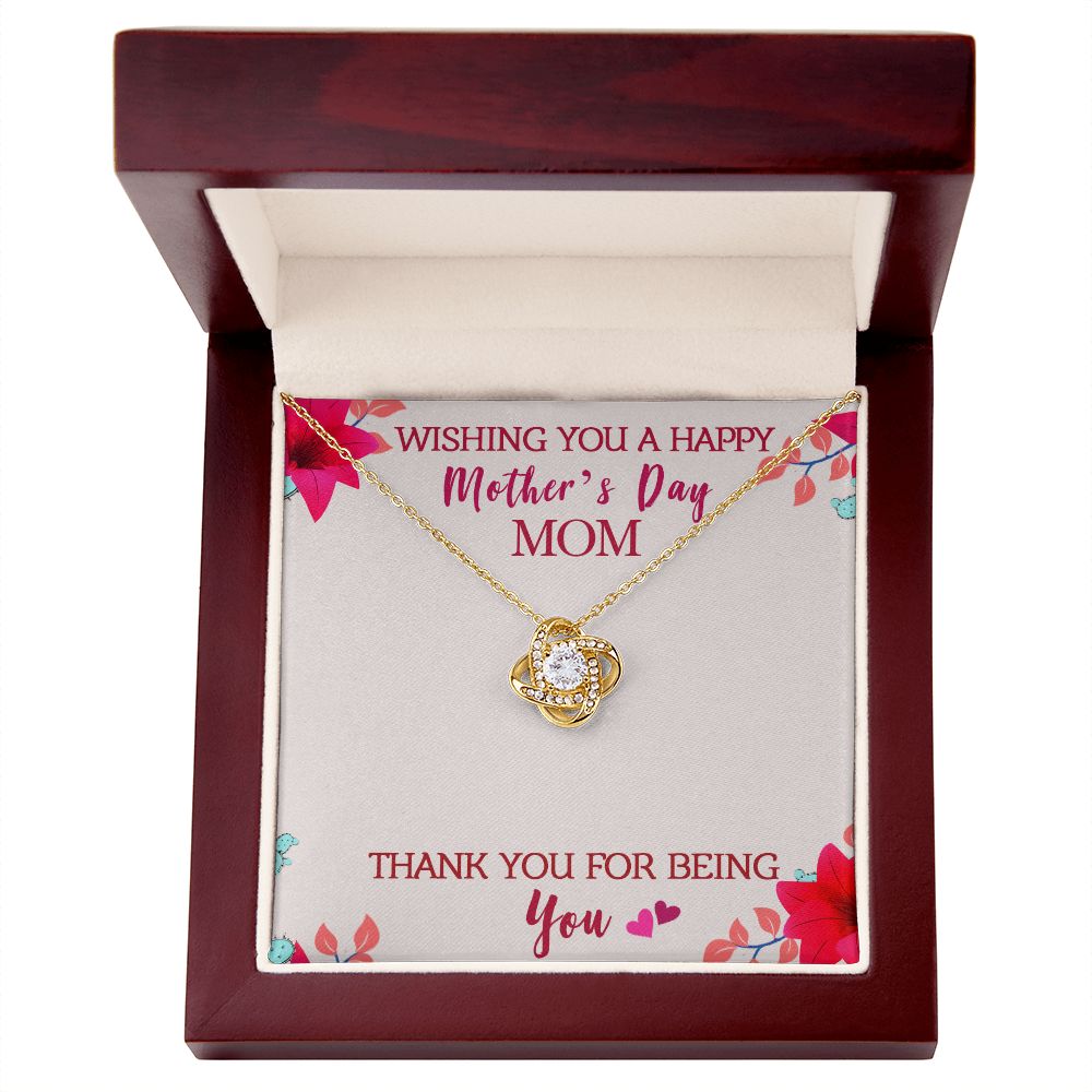 Love Knot Necklace - To Mom - Mother's Day