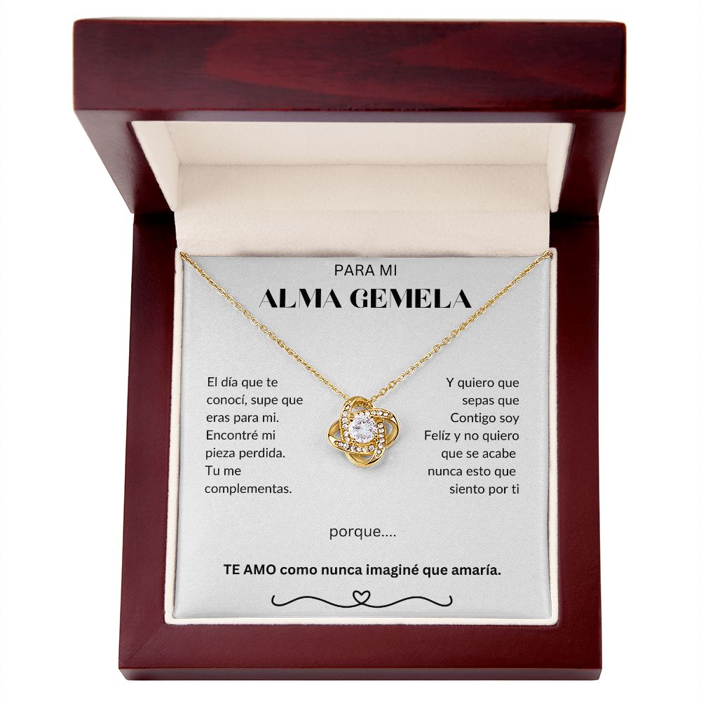 Para Mi Alma Gemela - Love Knot Necklace - Español