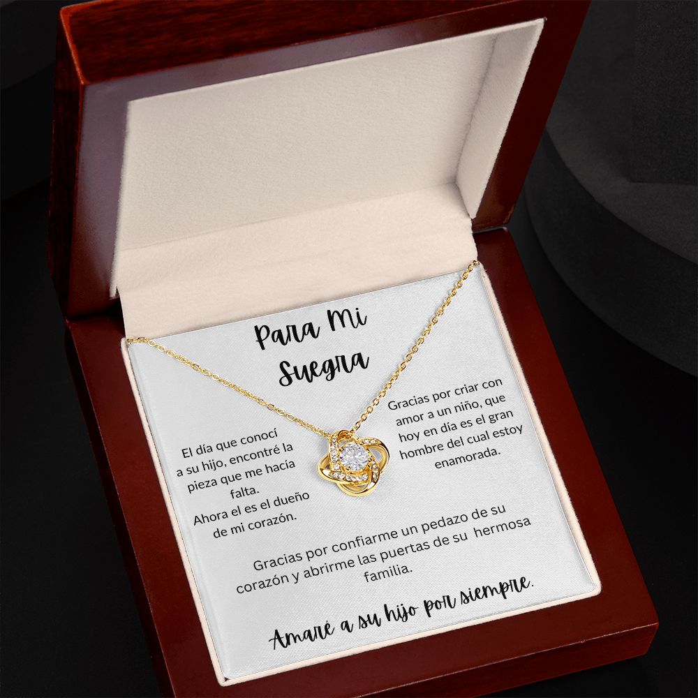 Para Mi Suegra - Love Knot Necklace - Español