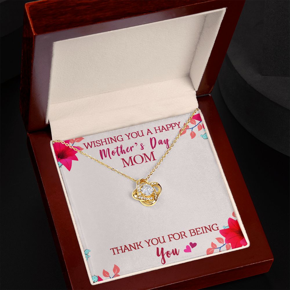 Love Knot Necklace - To Mom - Mother's Day
