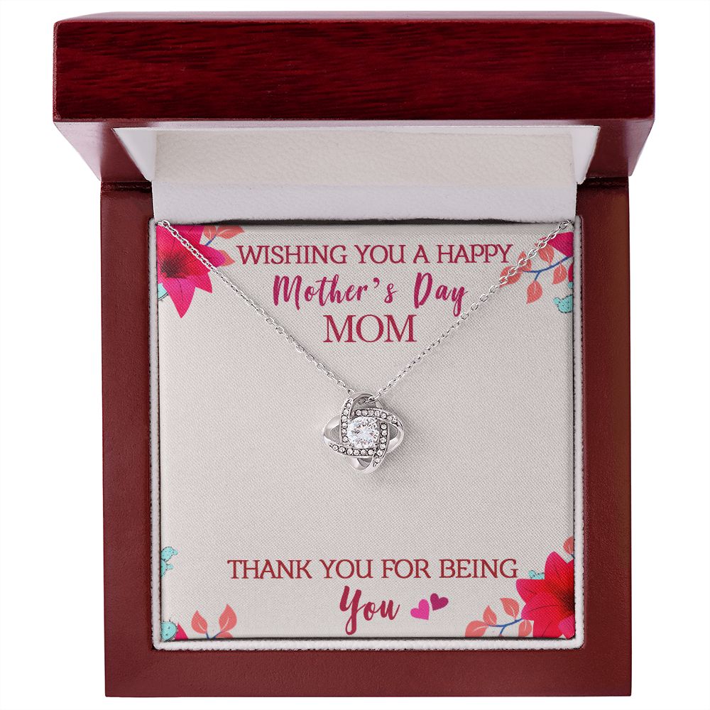 Love Knot Necklace - To Mom - Mother's Day