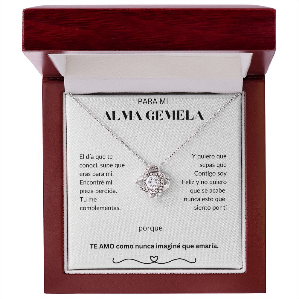Para Mi Alma Gemela - Love Knot Necklace - Español