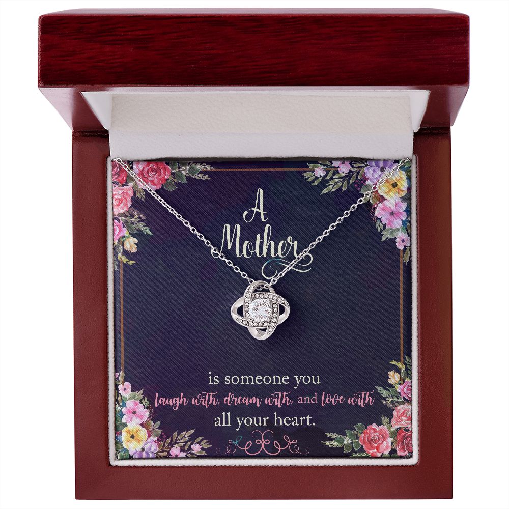Love Knot Necklace - To Mom - A Mother is