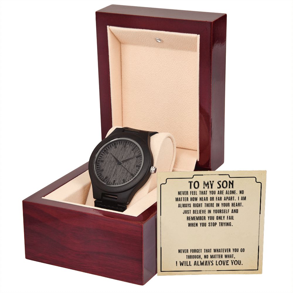 Wooden Watch - Always Love You - To My Son