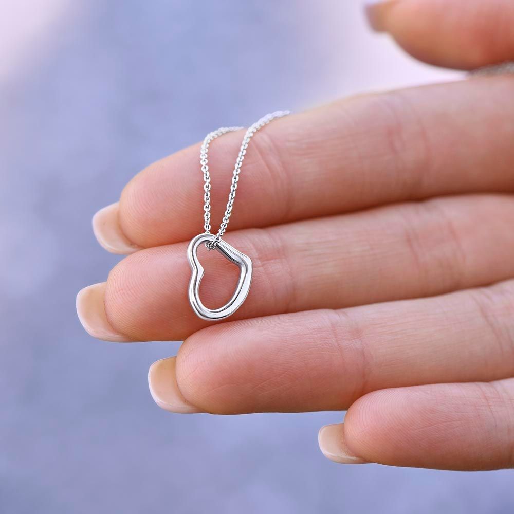 Delicate Heart Necklace - To My Soulmate - Loving You Has Become