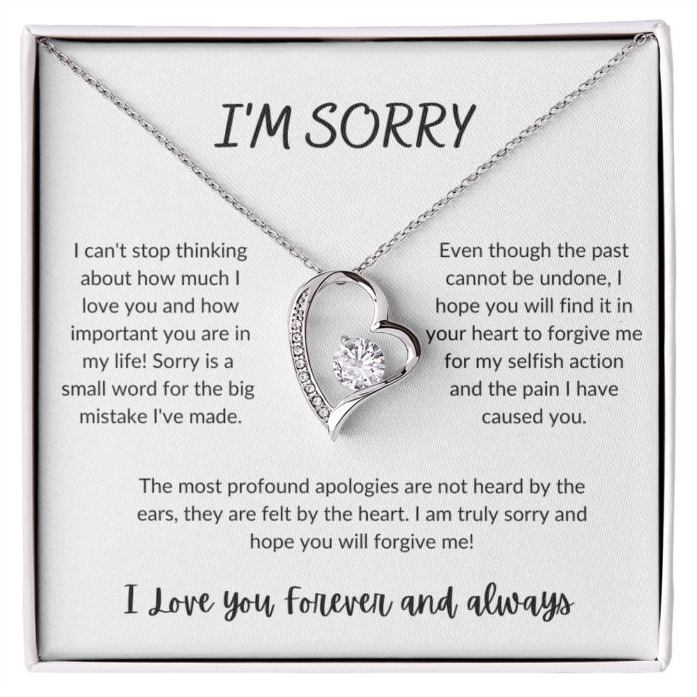 I'm Sorry - Forever Love Necklace