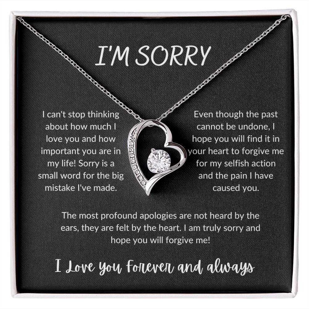 I'm Sorry - Forever Love Necklace - B