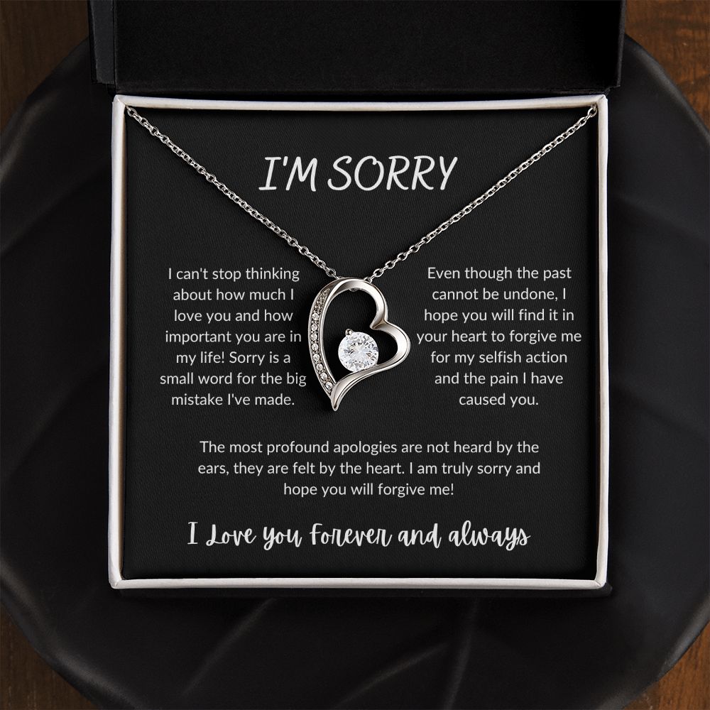 I'm Sorry - Forever Love Necklace - B