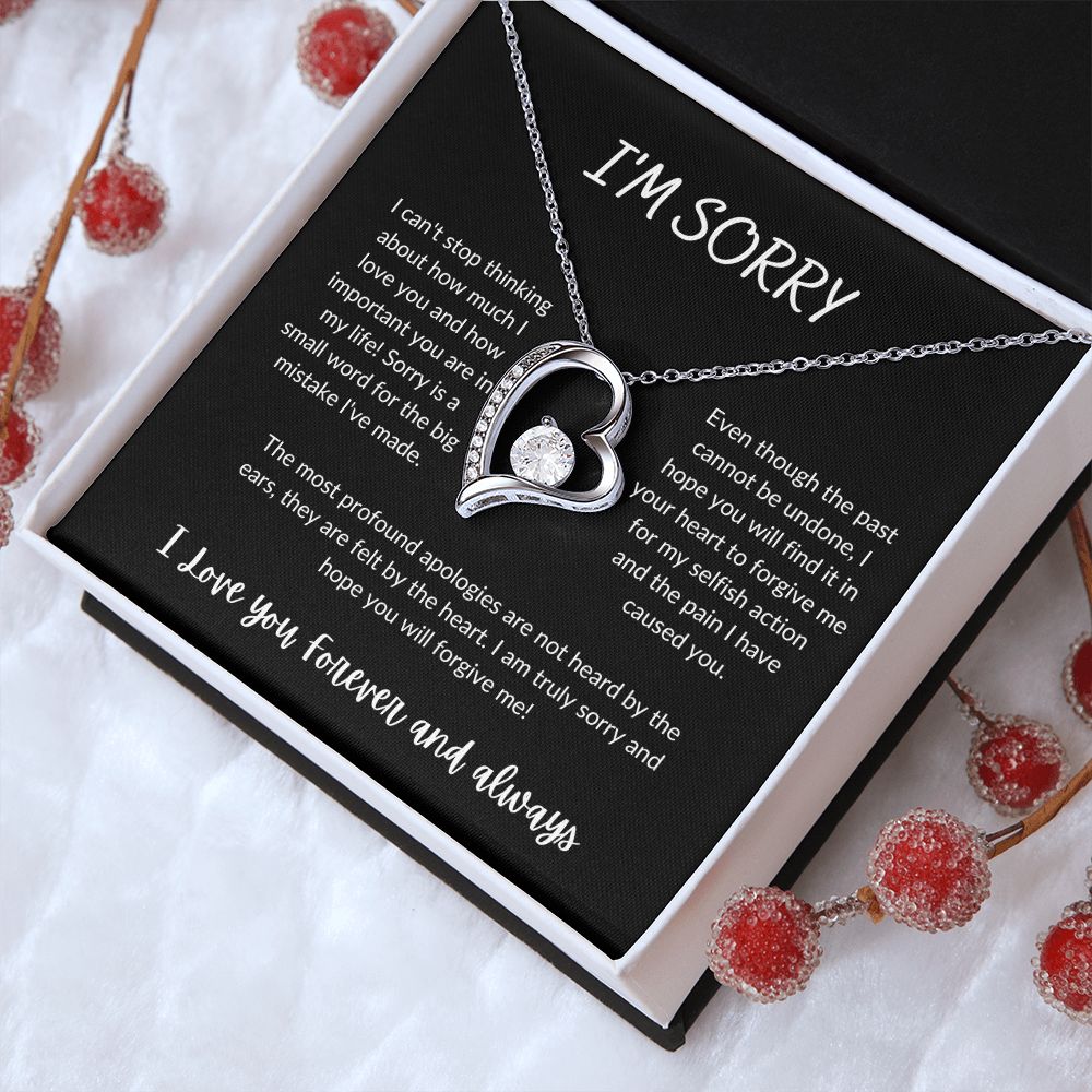 I'm Sorry - Forever Love Necklace - B