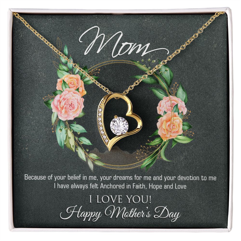 Forever Love Necklace - To Mom - Happy Mother's Day