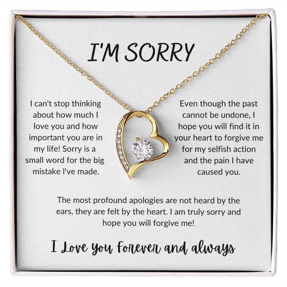 I'm Sorry - Forever Love Necklace