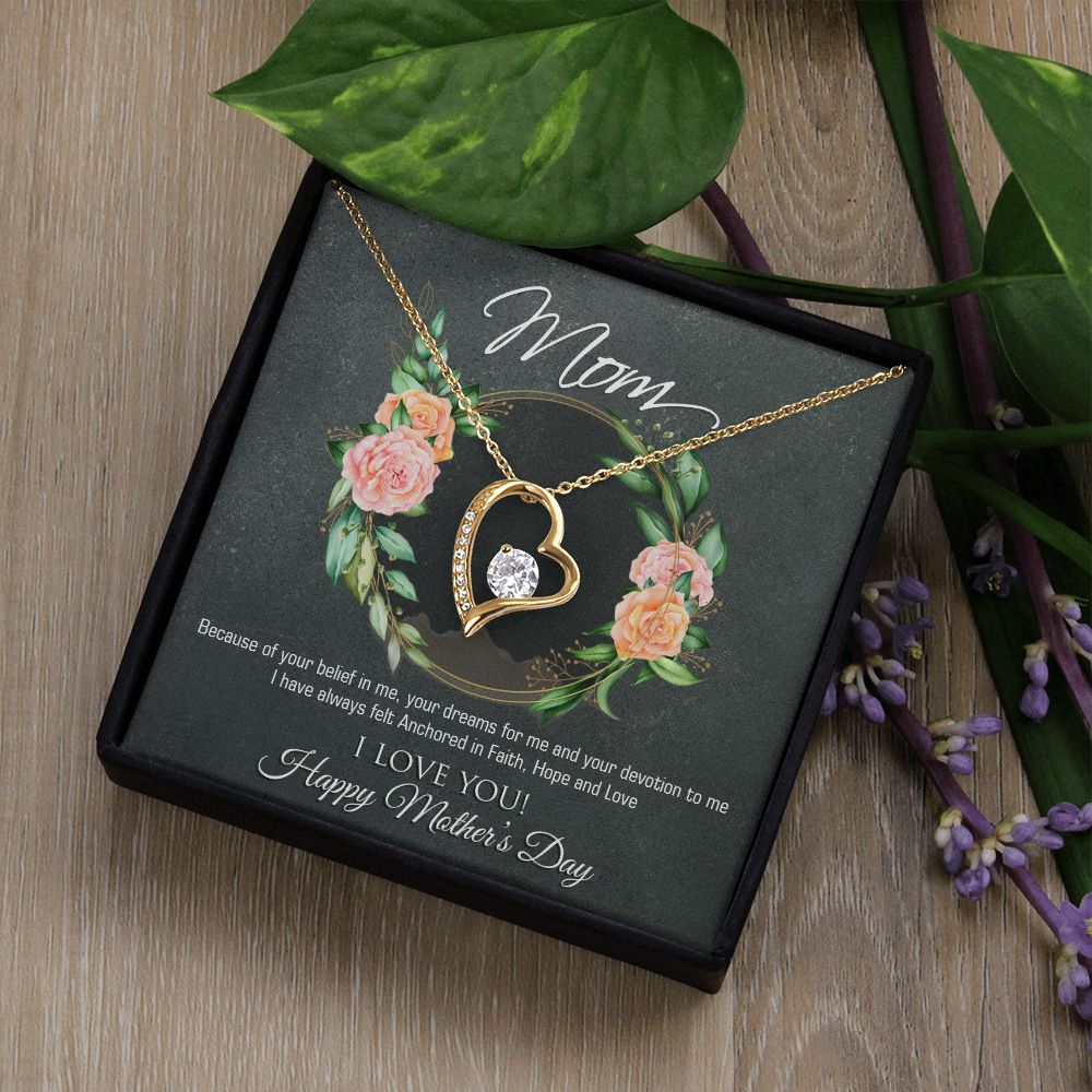 Forever Love Necklace - To Mom - Happy Mother's Day