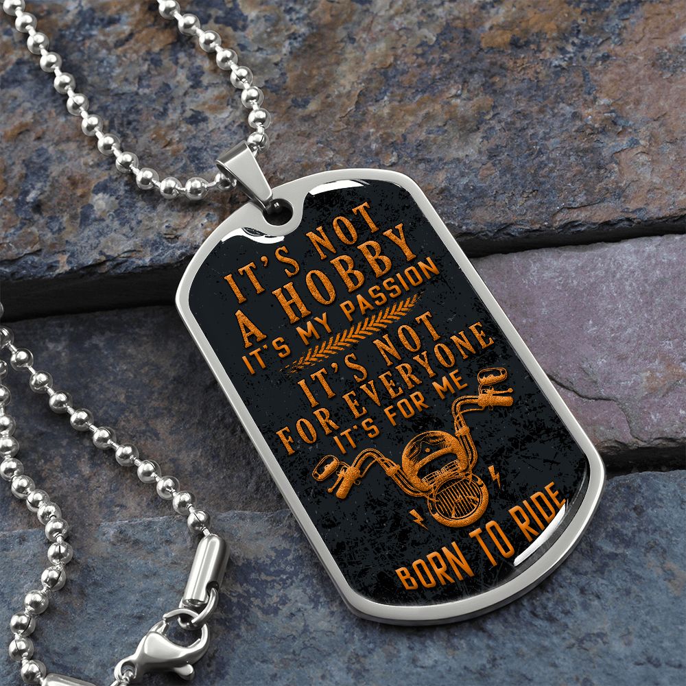 Born To Ride - Motorcycle Dog Tag