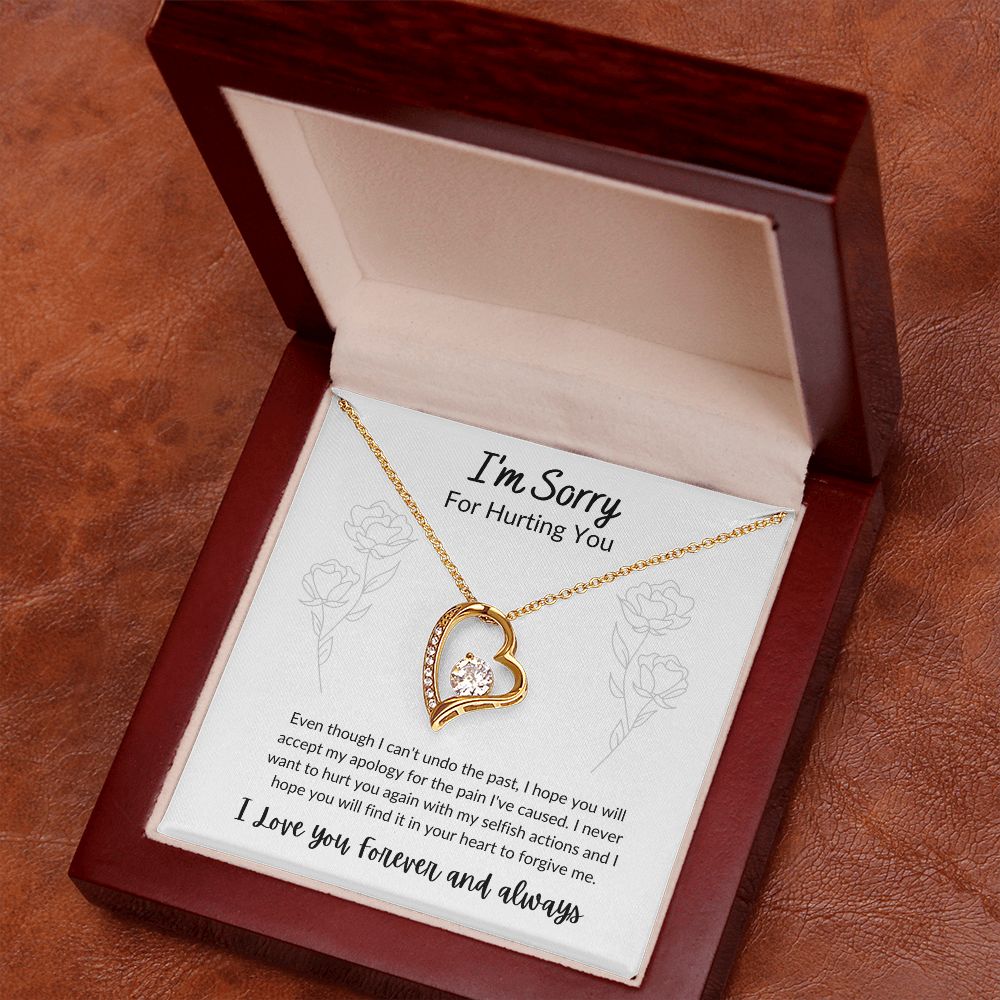 I'm Sorry For Hurting You - Forever Love Necklace - Roses