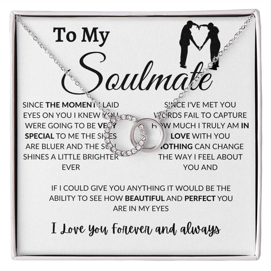 Perfect Pair Necklace - To My Soulmate