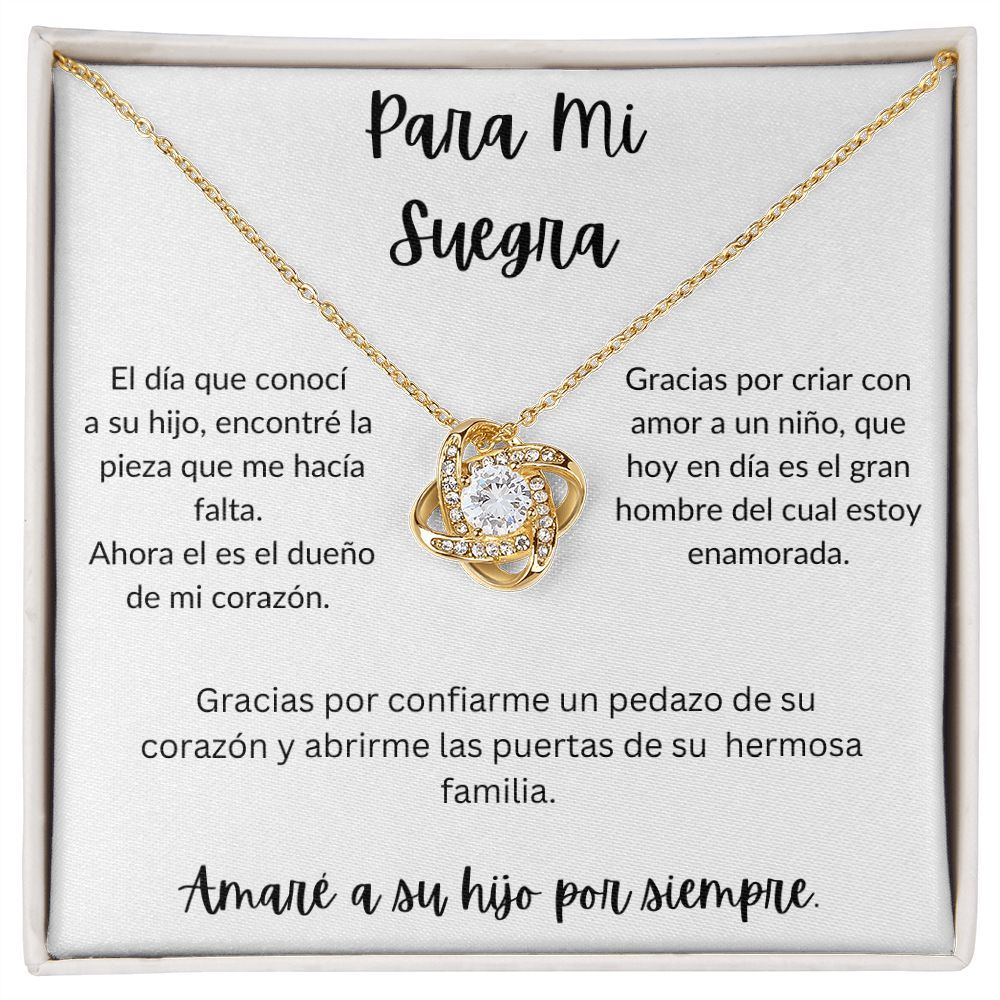 Para Mi Suegra - Love Knot Necklace - Español