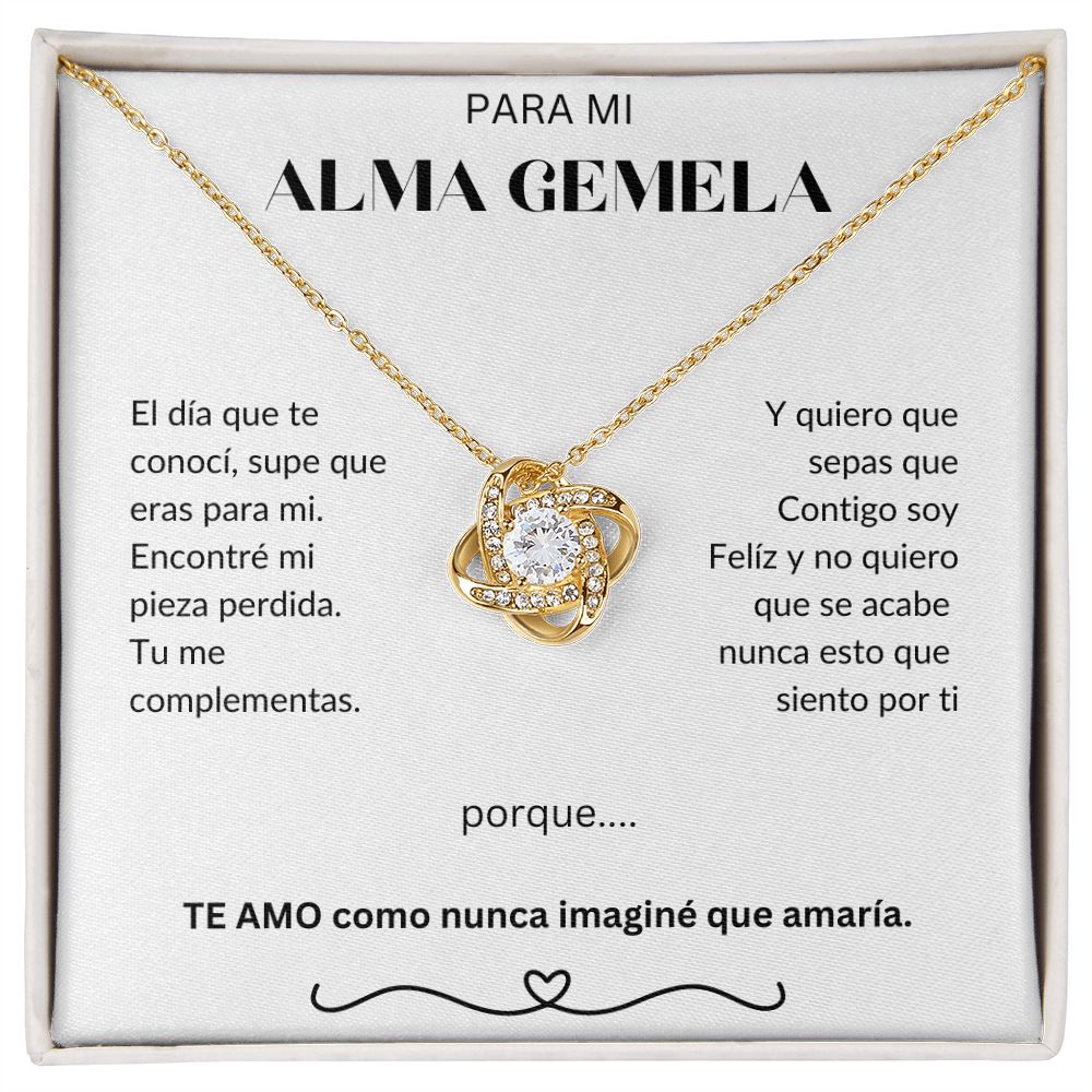 Para Mi Alma Gemela - Love Knot Necklace - Español