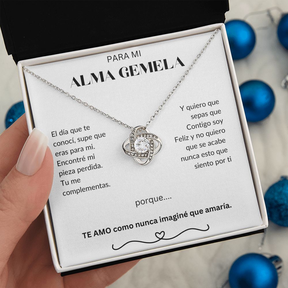 Para Mi Alma Gemela - Love Knot Necklace - Español
