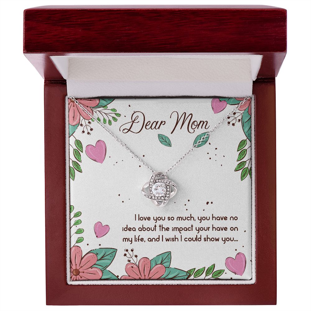 Love Knot Necklace - To Mom - Dear Mom