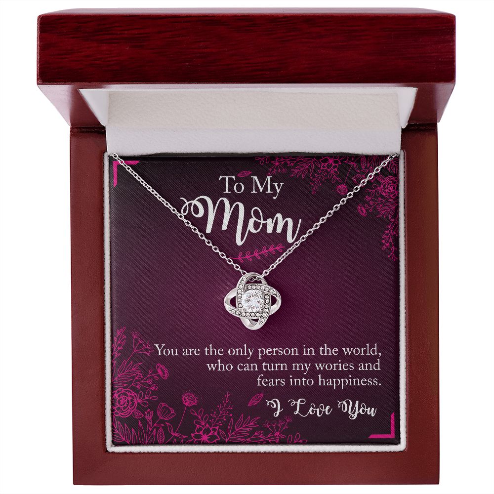 Love Knot Necklace - To Mom - You are