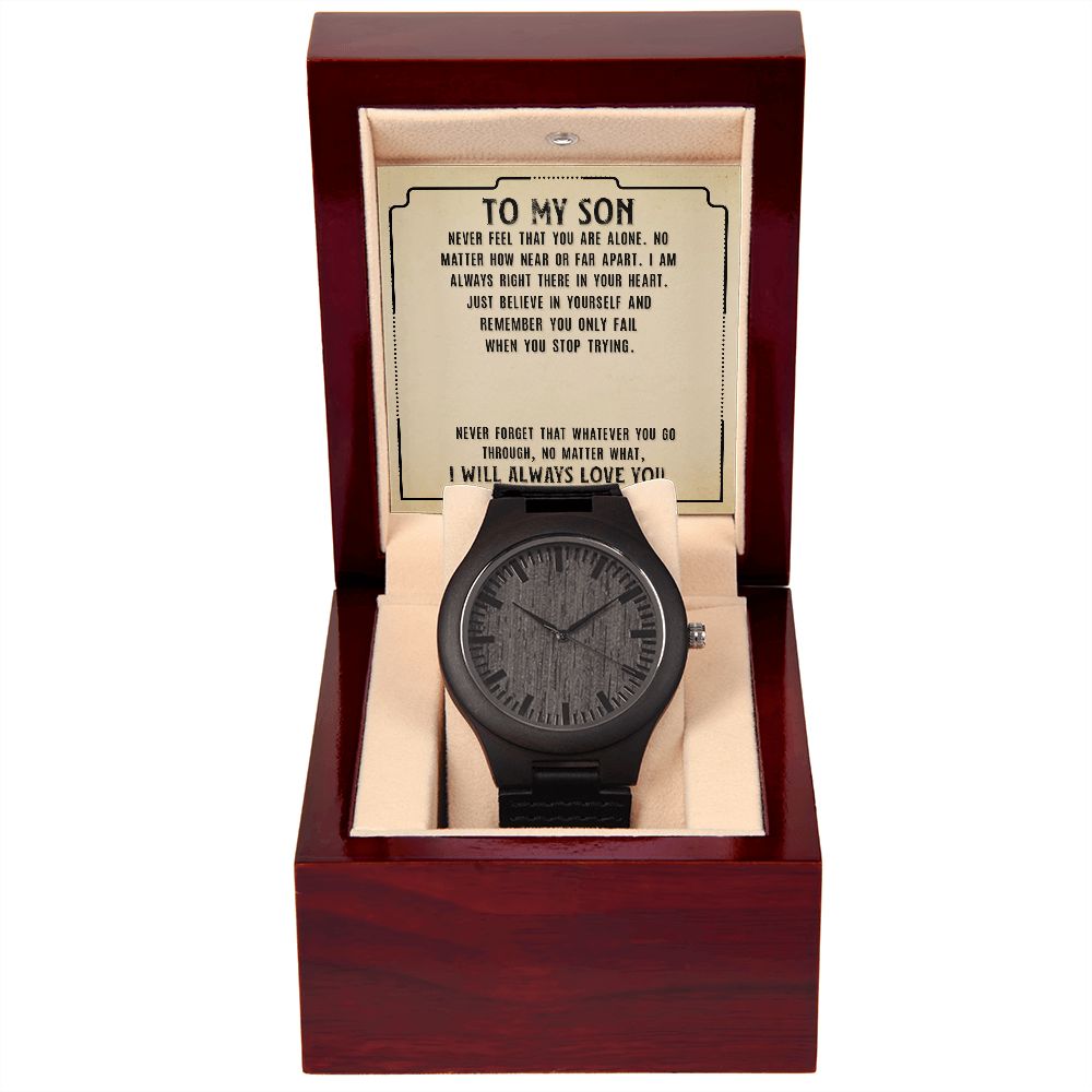 Wooden Watch - Always Love You - To My Son