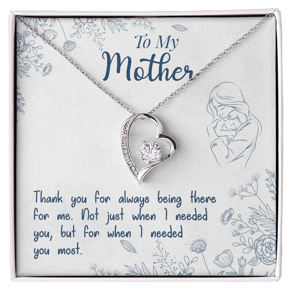 Forever Love Necklace - To Mom - Thank you for